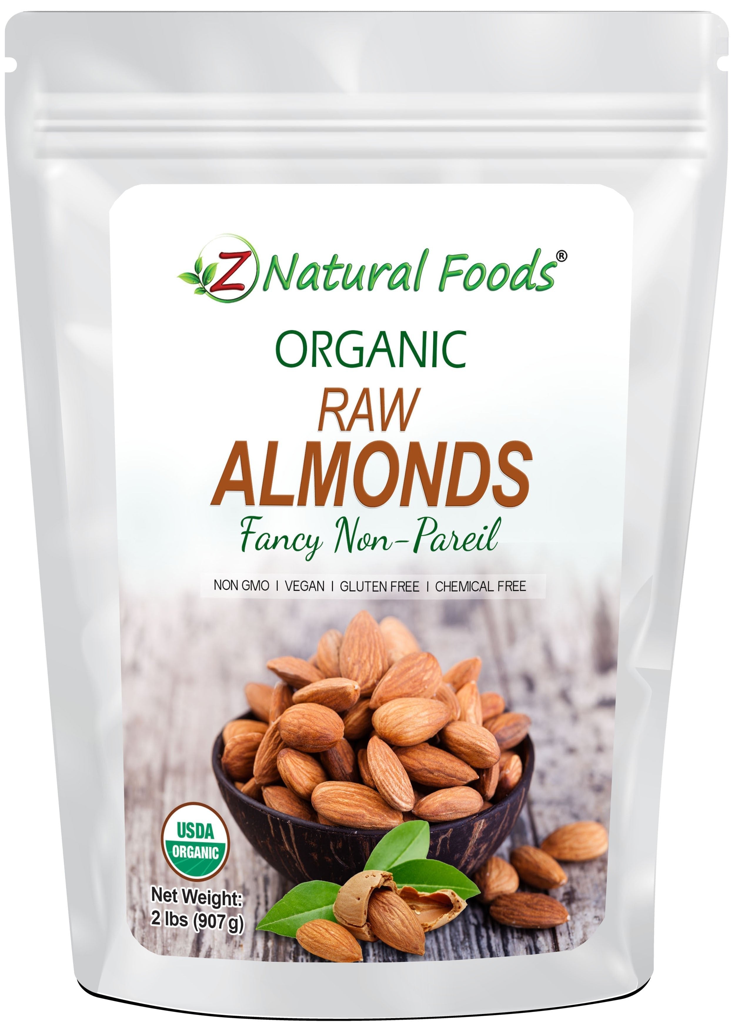 Organic Raw Almonds – 12 oz